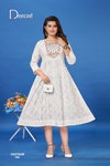 Vastram By Deecee Roman Printed Flared Anarkali Kurtis Suppliers In India